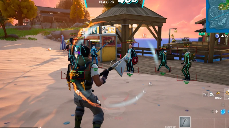 FORTNITE Cheats gameplay screenshot 2 — ESP, aimbot, and hacks preview